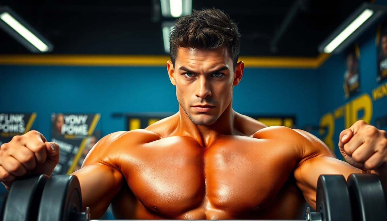 Androbal 400 Testosterone Compound enhances strength in a professional bodybuilding environment.