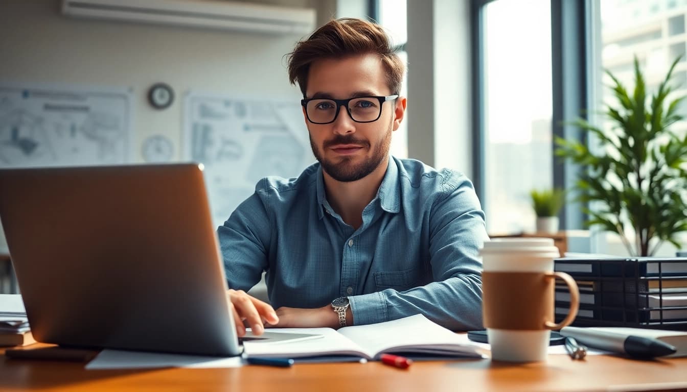 Headhunter Ingenieure analyze talents in a modern office environment to find the right candidates.