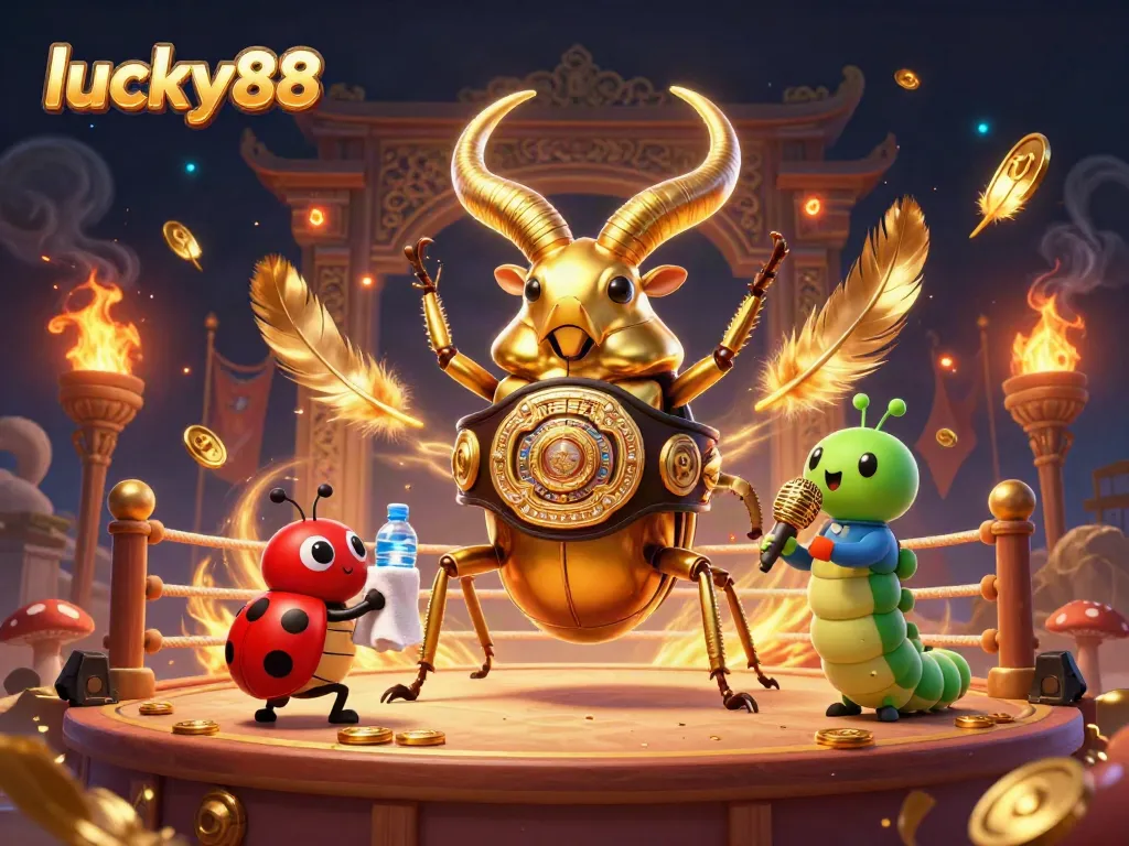 Experience exciting gameplay with lucky88 in this dynamic 3D casino illustration.