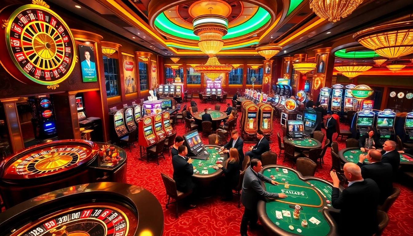 Players enjoying high-stakes games at a casino with engaging elements from https://www.bdtk1.org/.